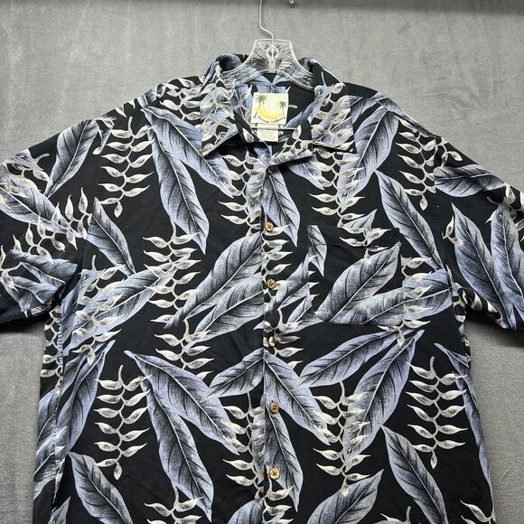 Banana‎ Cabana Shirt Mens XL Short Sleeve Button Up Beach Wear 100% Silk - Picture 4 of 10
